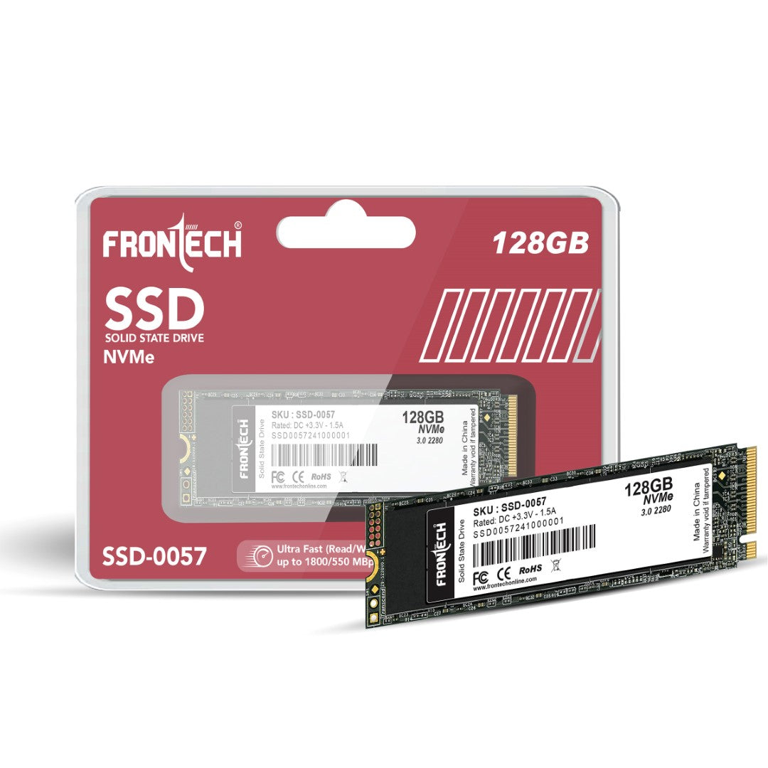 Frontech 128GB Internal SSD | M.2 2280 NVMe, Ultra-Fast 1800/550 Mbps (SSD-0057) Frontech 128GB Internal SSD | M.2 2280 NVMe, Ultra-Fast 1800/550 Mbps (SSD-0057)